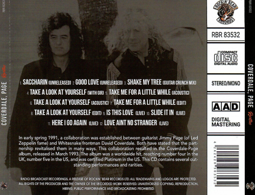 Coverdale Page - Rarities (2025)