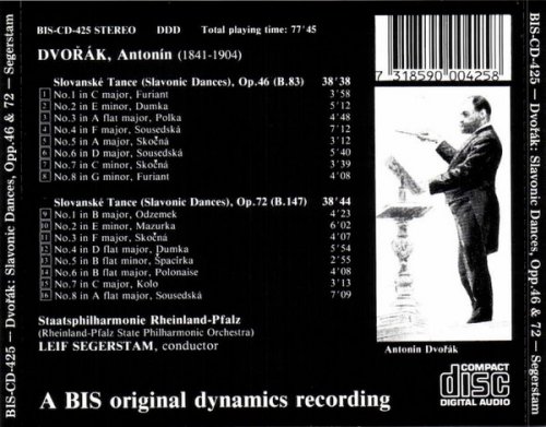 Staatsphilharmonie Rheinland-Pfalz, Leif Segerstam - Dvořák: Slavonic Dances, Op.46 & Op.72 (1988)