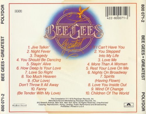 Bee Gees - Greatest (1979) [1987]