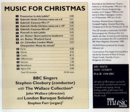 Stephen Cleobury - Music for Christmas: Charpentier, Gabrieli And Traditional Carols (1998)