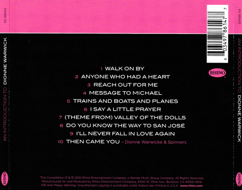 Dionne Warwick - An Introduction To Dionne Warwick (2018)