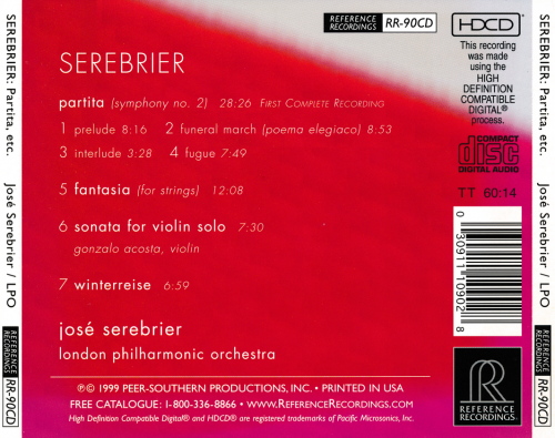 José Serebrier, Gonzalo Acosta - Serebrier Conducts Serebrier (1999)