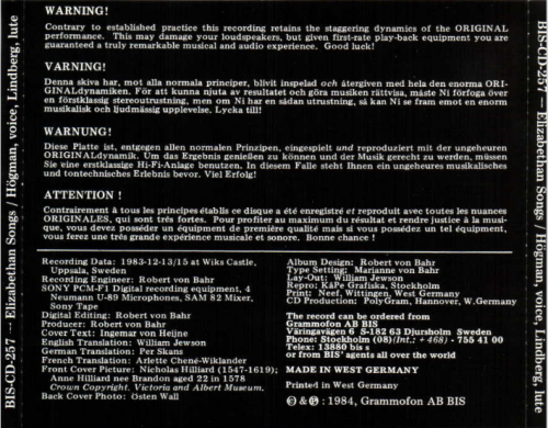 Christina Högman, Jakob Lindberg - Faire, Sweet & Cruell (1984)