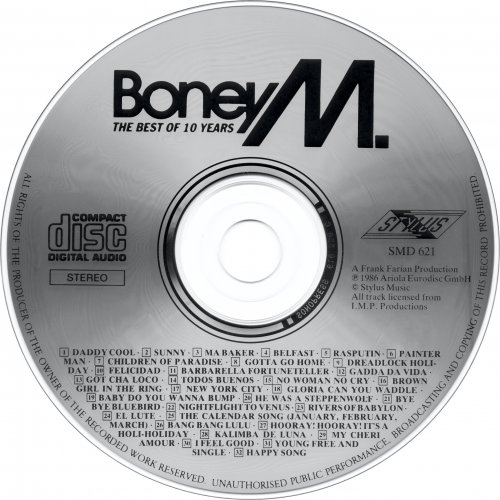 Boney M. - The Best of 10 Years (1986)