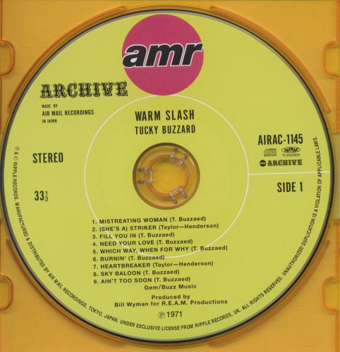 Tucky Buzzard - Warm Slash (1971) [2005 Japanese Edition]