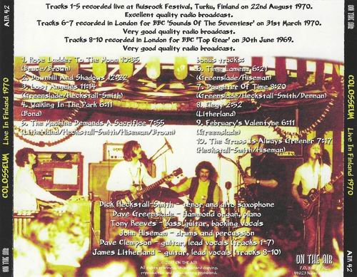 Colosseum - Live In Finland 1970 (2017)