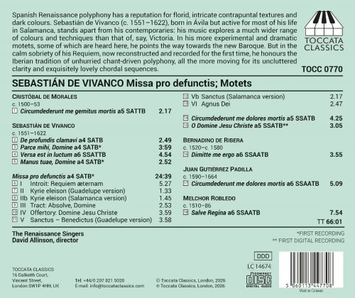 The Renaissance Singers, David Allinson - Vivanco: Missa pro defunctis & Motets (2026) [Hi-Res]