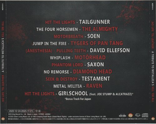 VA - No Life 'Til Leather: A Tribute To Metallica's Kill 'Em All (2025)