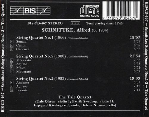 The Tale Quartet - Schnittke: String Quartets Nos. 1 - 3 (1990)