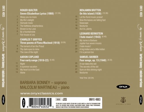 Malcolm Martineau, Barbara Bonney - My Name Is Barbara (2005)