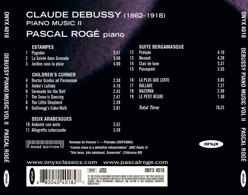 Pascal Rogé - Debussy: Piano Music II (2007)
