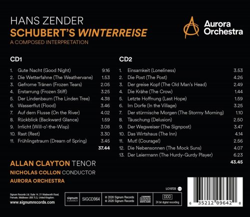 Aurora Orchestra, Nicholas Collon, Allan Clayton - Schubert's Winterreise: A Composed Interpretation (2026) [Hi-Red]