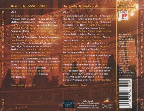 VA - Best of Klassik 2003 (2003)