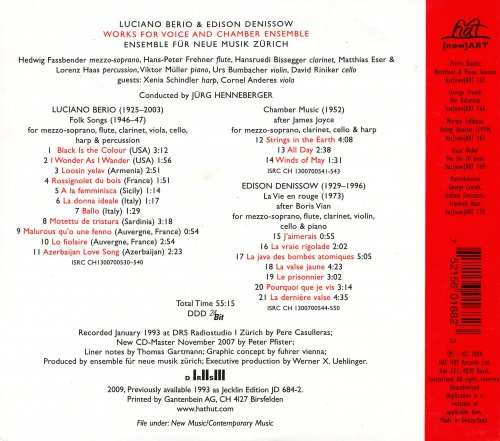 Ensemble fur Neue Musik Zurich, Jürg Henneberger - Luciano Berio / Edison Denissow: Works For Voice And Chamber Ensemble (2009)