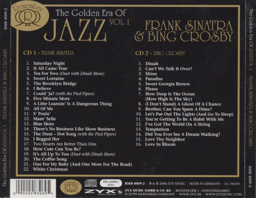 Frank Sinatra & Bing Crosby - The Golden Era Of Jazz Vol. 1 (2006)