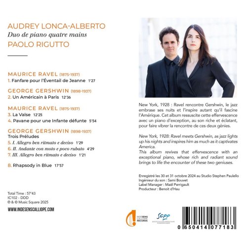 Paolo Rigutto, Audrey Lonca-Alberto - Ravel Meets Gershwin (2026) [Hi-Res]