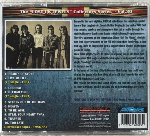 Urgent - Hearts Of Stone (1987) [2025]