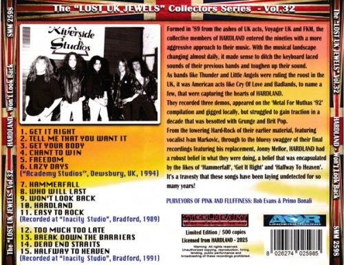 Hardland - Won't Look Back (1989-1994) [2025]