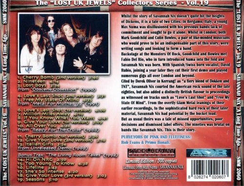 Savannah Nix - A Long Time Ago Does Not Mean F++k Al (1988-1992) [2020]