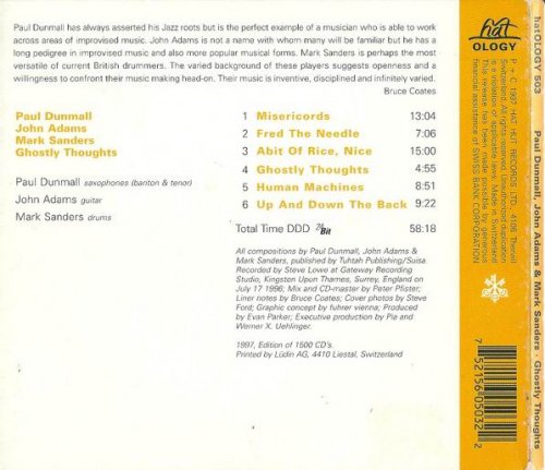 Paul Dunmall, John Adams & Mark Sanders - Ghostly Thoughts (1997)