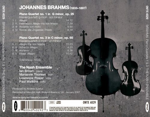 The Nash Ensemble - Brahms: Piano Quartets 1 & 3 (2008)