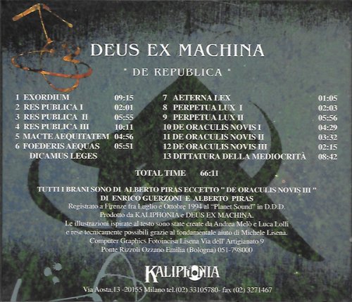Deus Ex Machina - De Republica (1995)