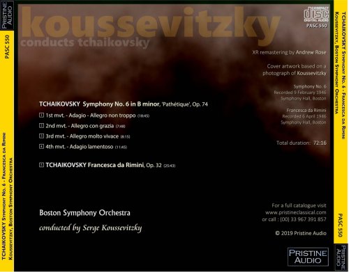 Serge Koussevitzky - Tchaikovsky: Symphony No. 6 (1946) [2019] Hi-Res