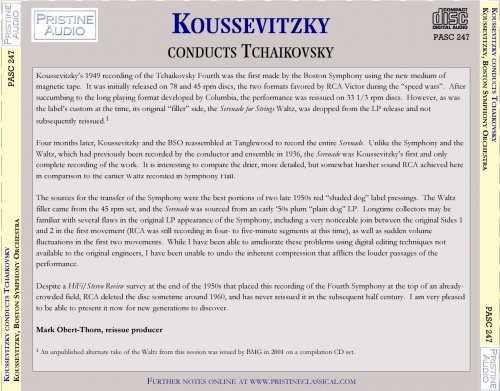 Serge Koussevitzky - Tchaikovsky: Symphony No. 4 (1949) [2010]