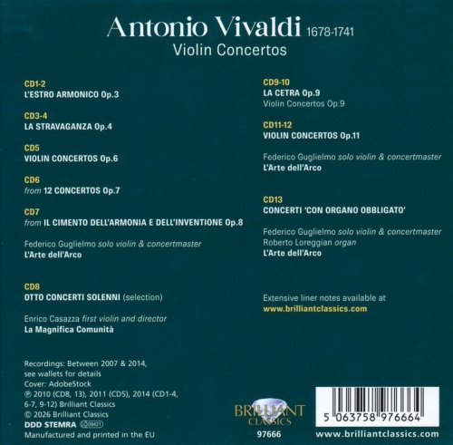 Federico Guglielmo, L'Arte dell'Arco - Vivaldi: Violin Concertos (2026)