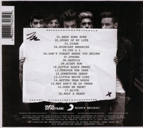 One Direction - Midnight Memories (Deluxe, 2013) [Hi-Res]