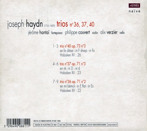 Jerome Hantai, Philippe Couvert, Alix Verzier - Haydn: Trios Nos. 36, 37 & 40 (2000)