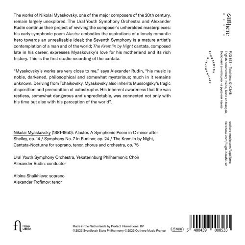 Ural Youth Symphony Orchestra, Yekaterinburg Philharmonic Choir, Alexander Rudin - Myaskovsky: Alastor, Symphony No. 7 & The Kremlin by Night (2026) [Hi-Res]