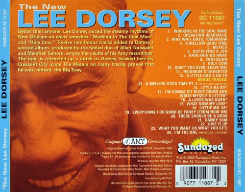 The New Lee Dorsey - Working In The Coal Mine - Holy Cow (2000)