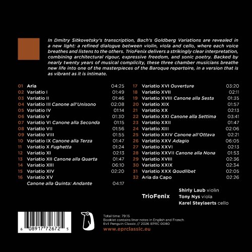 TrioFenix - J.S. Bach: Goldberg Variations, BWV 988 (Arr. for String Trio by Dmitry Sitkovetsky) (2026) [Hi-Res] [Dolby Atmos]