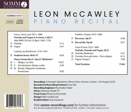 Leon McCawley - Liszt, Beethoven & Others: Piano Works (2026) [Hi-Res]
