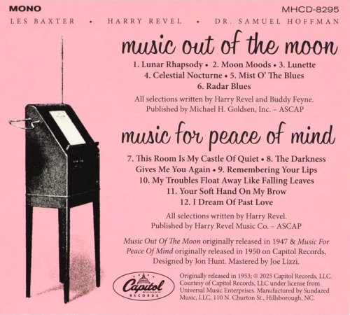 Theremin With Voices & Orchestra Featuring Les Baxter, Harry Revel & Dr. Samuel Hoffman - Music Out Of The Moon & Music For Peace Of Mind (2025)