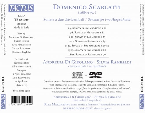 Andreina Di Girolamo, Silvia Rambaldi - D. Scarlatti: Sonate a due clavicembali (2025) [Hi-Res]