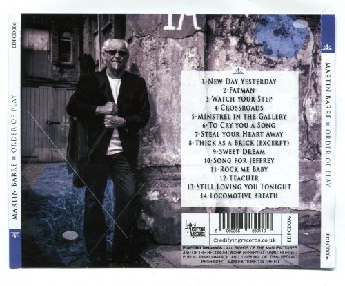 Martin Barre (Jethro Tull) - Order Of Play (2014)