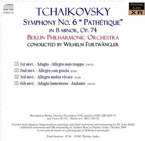 Wilhelm Furtwangler - Tchaikovsky: Symphony No. 6 "Pathétique" (1938) [2007]
