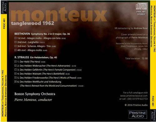 Pierre Monteux - Monteux at Tanglewood Vol. 4 (1962) [2016]