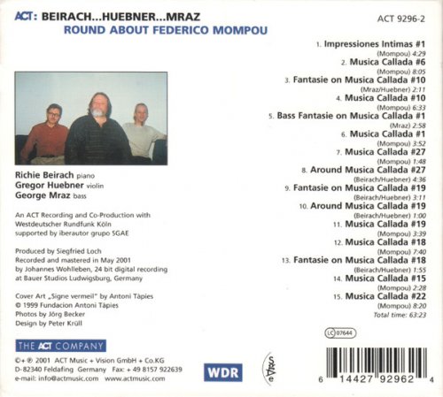 Richie Beirach, Gregor Huebner, George Mraz - Round About Federico Mompou (2001)