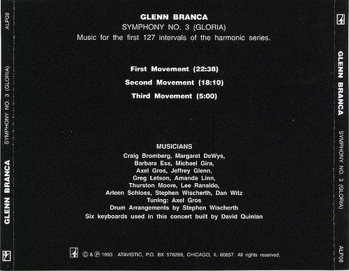 Glenn Branca - Symphony No. 3 (Gloria) (1983)