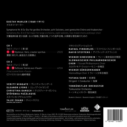 Tonkünstler Orchester, Yutaka Sado - Gustav Mahler - 8. Symphonie (2026) [Hi-Res]