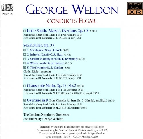 George Weldon - Elgar: In The South, Sea Pictures, Chanson de Matin (1953/54) [2009]