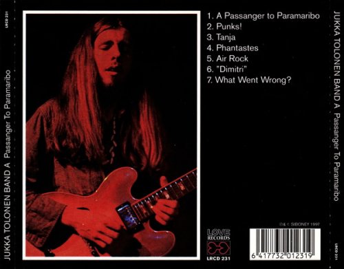 Jukka Tolonen - A Passenger To Paramaribo (1977)