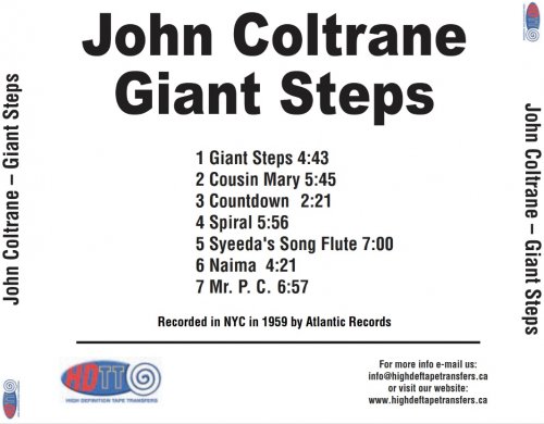 John Coltrane - Giant Steps (1959) [2022 DSD256]