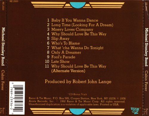 Michael Stanley Band - Cabin Fever (1978) [1992]