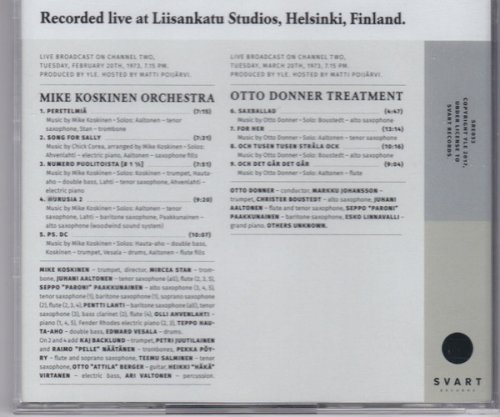 Mike Koskinen Orchestra / The Otto Donner Treatment - Jazz Liisa Live In Studio 09/10 (2017)