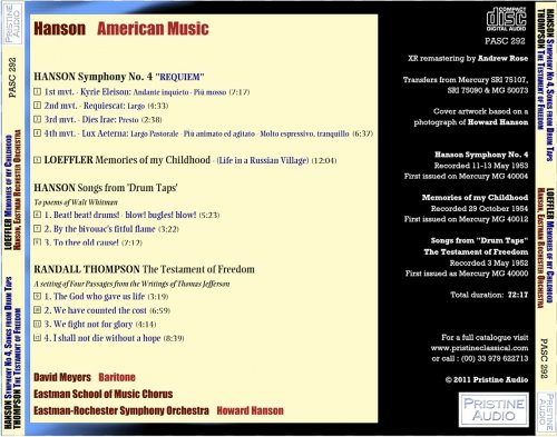 Howard Hanson - Hanson conducts American Music Vol.1 (1952-54) [2011]