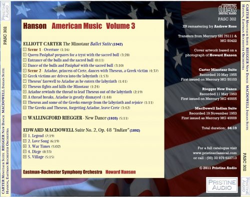 Howard Hanson - Hanson conducts American Music Vol.3 (1953/55) [2011]